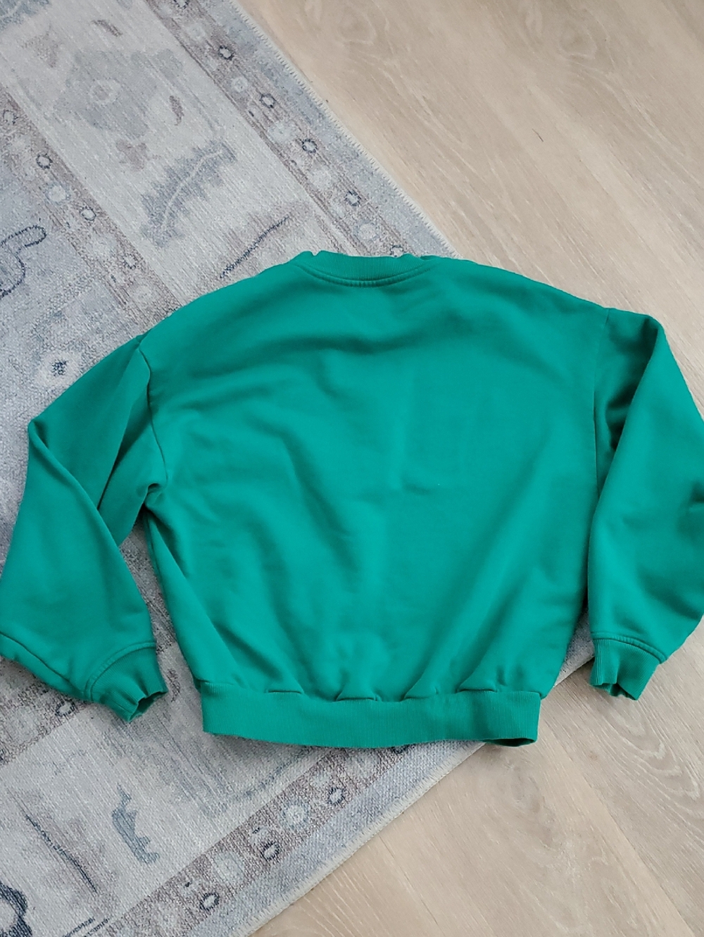 Alo Yoga Accolade Green Crewneck Sweatshirt SzS - Picture 8 of 9